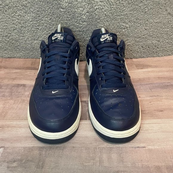 Nike Air Force 1 Men's Midnight Navy Blue 488298-436 Shoes Men Size 9 SHIPS ASAP - Picture 2 of 8
